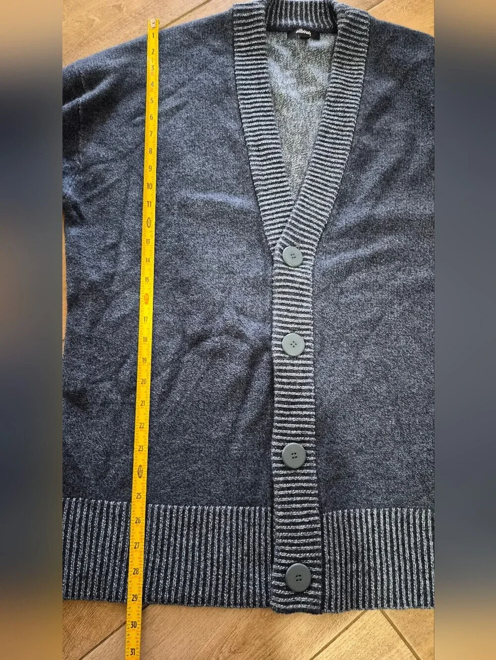 Allbirds Men The Cardi Blue 100% Wool Size XL